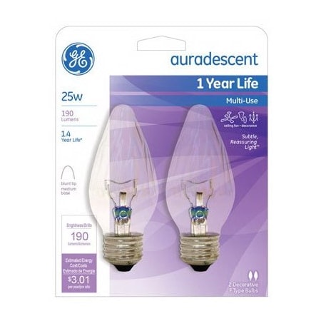 Current GE 2PK 25W Aurades Bulb 75340